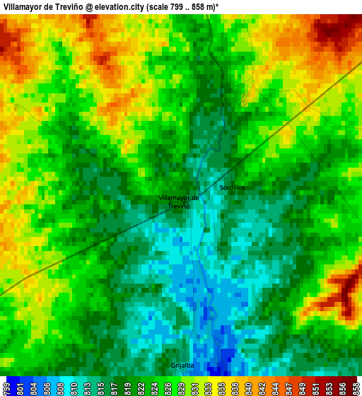 Villamayor de Treviño elevation map