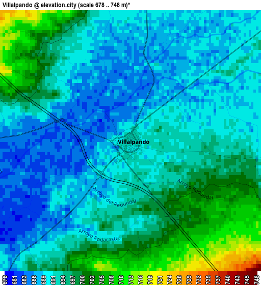 Villalpando elevation map