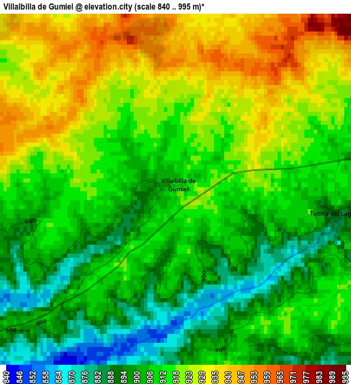 Villalbilla de Gumiel elevation map