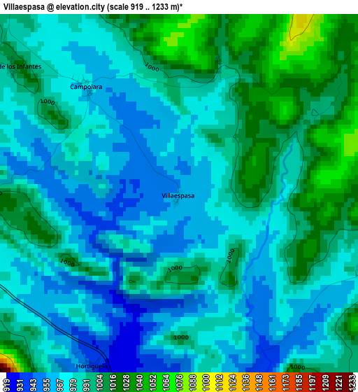 Villaespasa elevation map