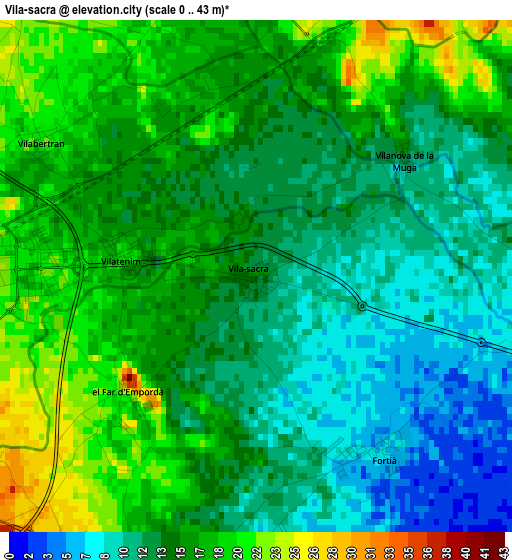 Vila-sacra elevation map