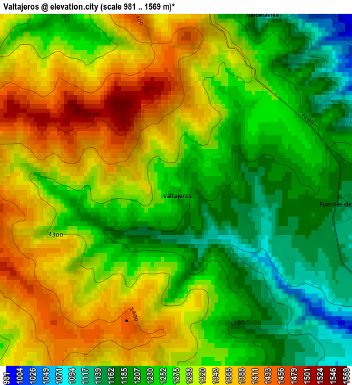 Valtajeros elevation map