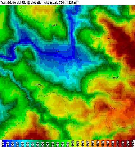 Valtablado del Río elevation map