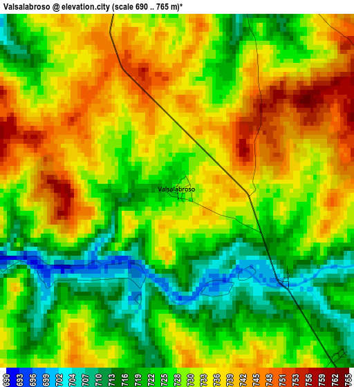 Valsalabroso elevation map