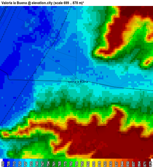 Valoria la Buena elevation map