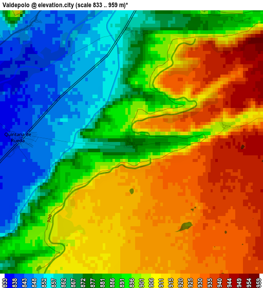 Valdepolo elevation map