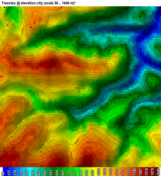 Tresviso elevation map