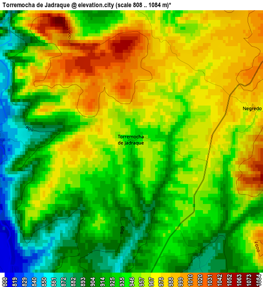 Torremocha de Jadraque elevation map