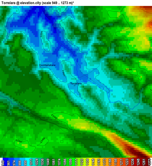 Torrelara elevation map