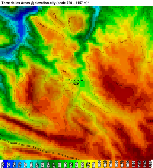 Torre de las Arcas elevation map