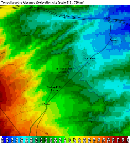 Torrecilla sobre Alesanco elevation map