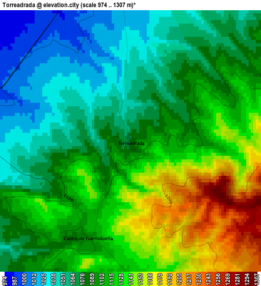 Torreadrada elevation map