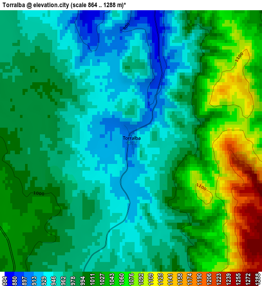 Torralba elevation map