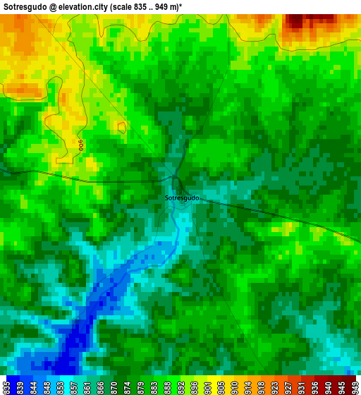 Sotresgudo elevation map