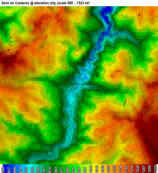 Soto en Cameros elevation map