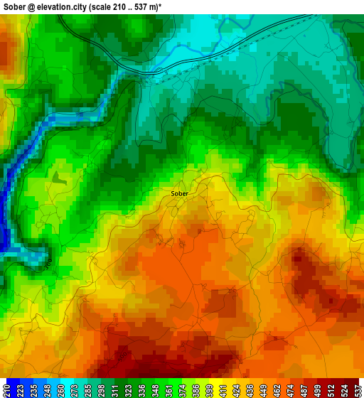 Sober elevation map