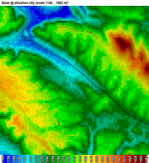 Selas elevation map