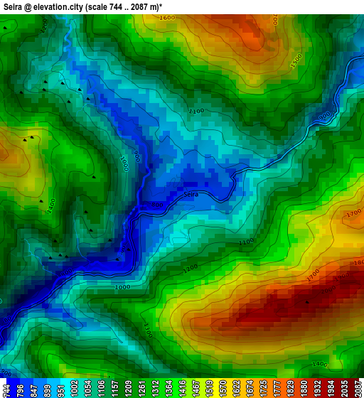 Seira elevation map