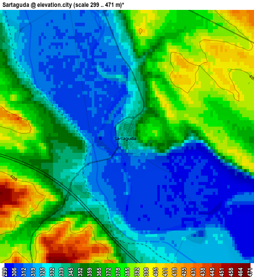 Sartaguda elevation map