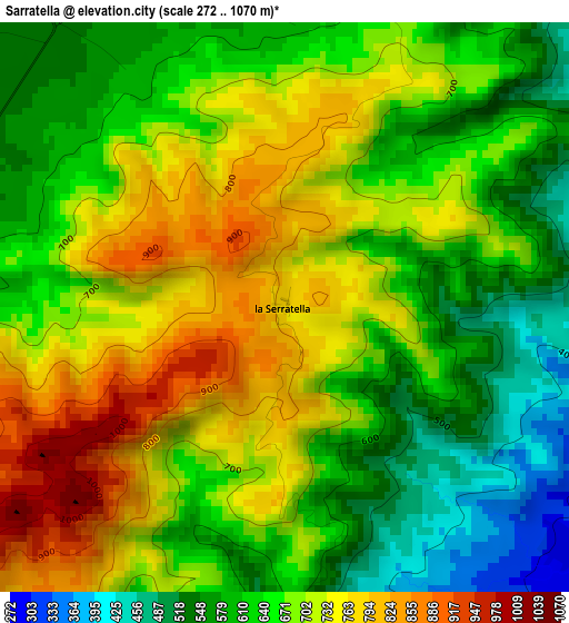 Sarratella elevation map