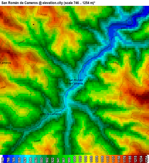 San Román de Cameros elevation map