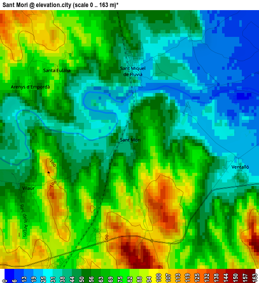 Sant Mori elevation map