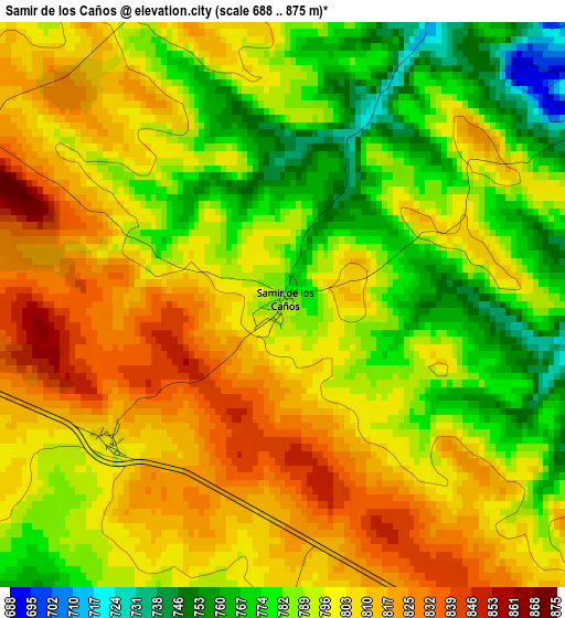 Samir de los Caños elevation map