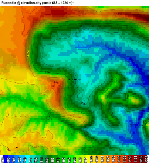 Rucandio elevation map