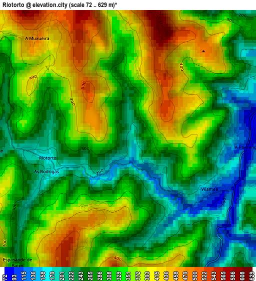 Ríotorto elevation map