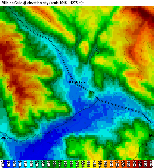 Rillo de Gallo elevation map