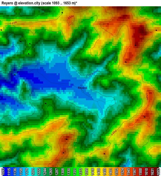 Reyero elevation map