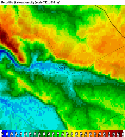 Retortillo elevation map