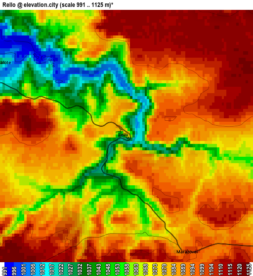 Rello elevation map