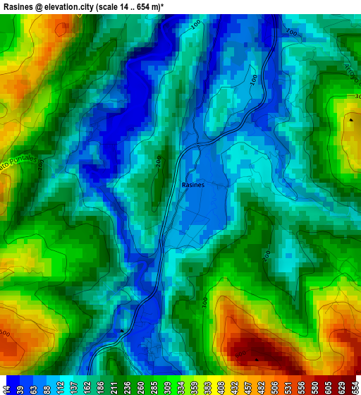 Rasines elevation map