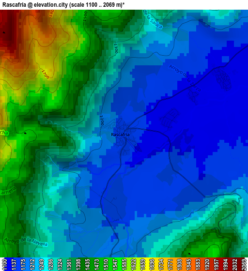 Rascafría elevation map