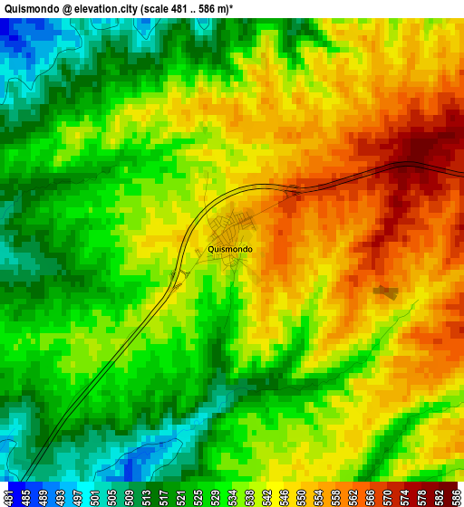 Quismondo elevation map