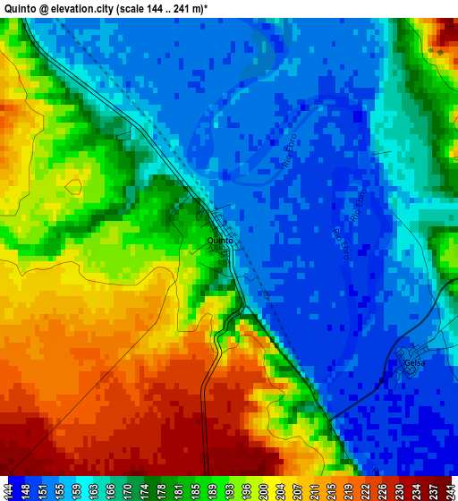 Quinto elevation map