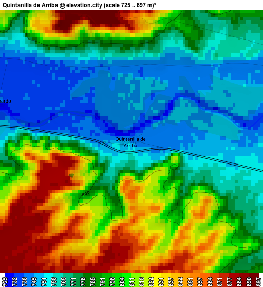 Quintanilla de Arriba elevation map