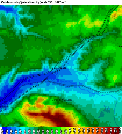 Quintanapalla elevation map