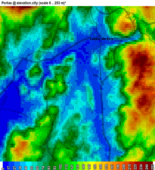 Portas elevation map