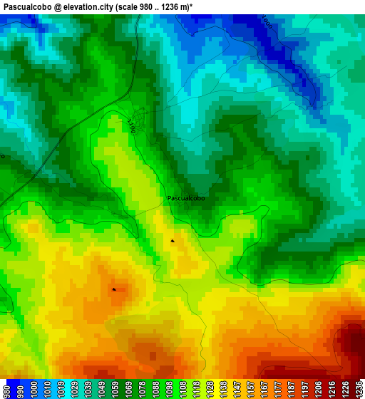 Pascualcobo elevation map