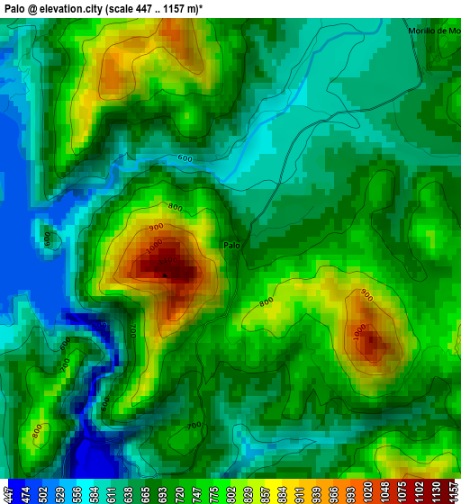 Palo elevation map