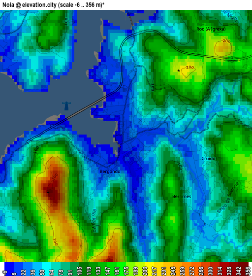 Noia elevation map