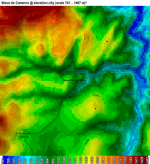 Nieva de Cameros elevation map