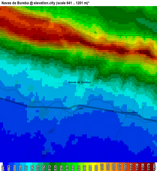 Navas de Bureba elevation map