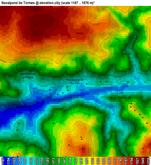 Navalperal de Tormes elevation map