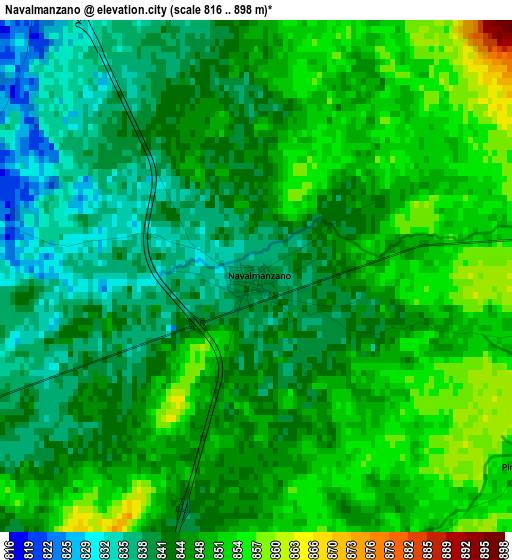 Navalmanzano elevation map