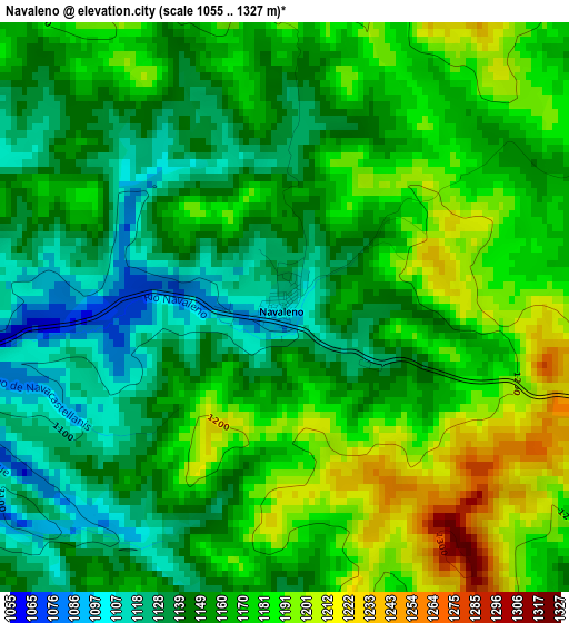 Navaleno elevation map