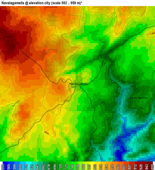 Navalagamella elevation map