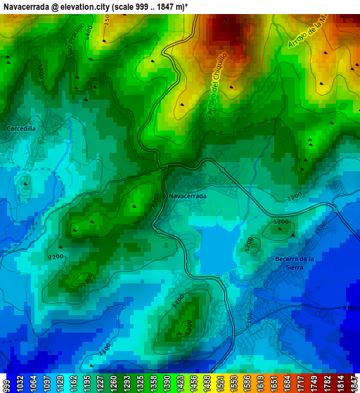 Navacerrada elevation map